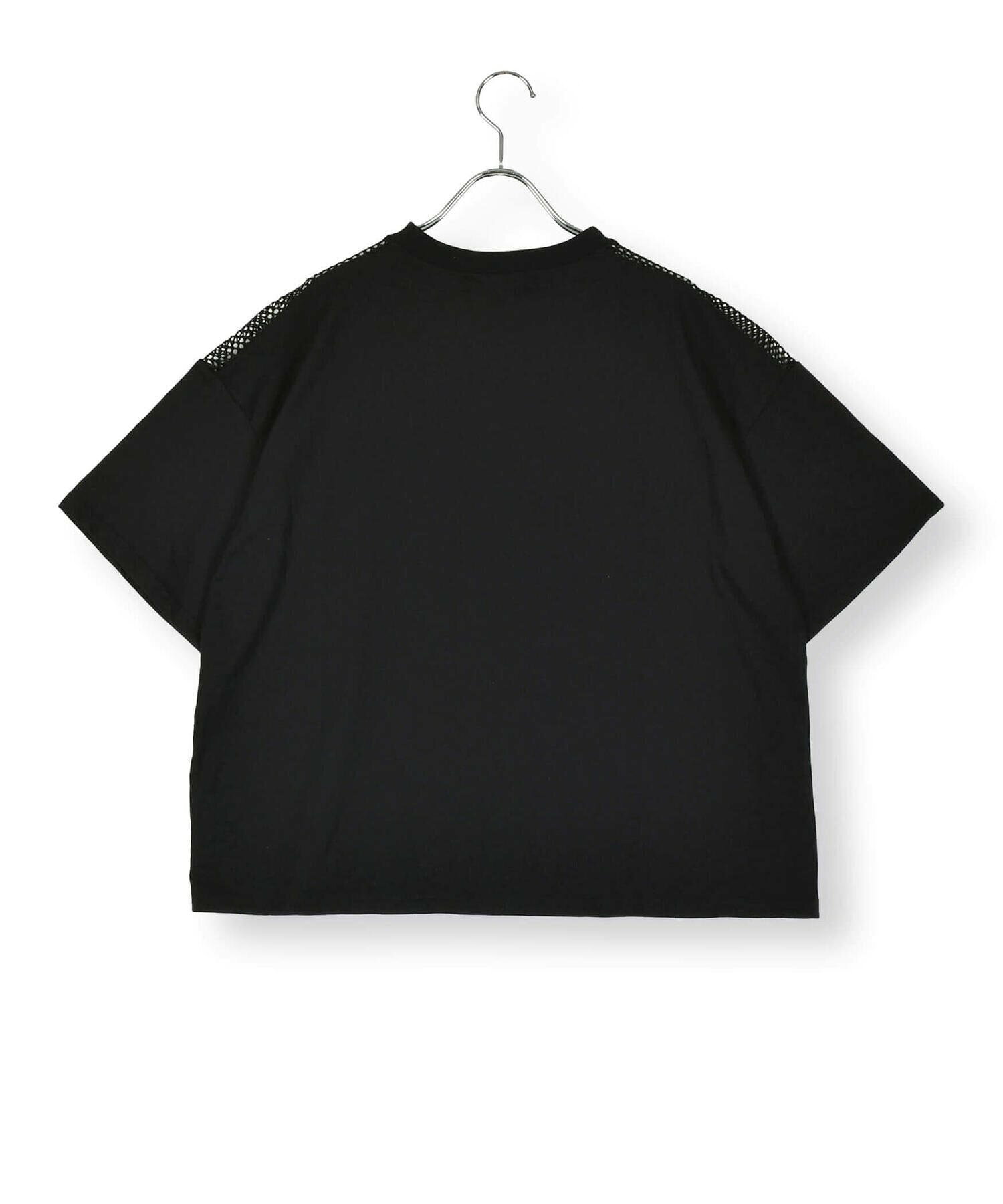 肩メッシュフォトプリントTシャツ(130~160cm)
